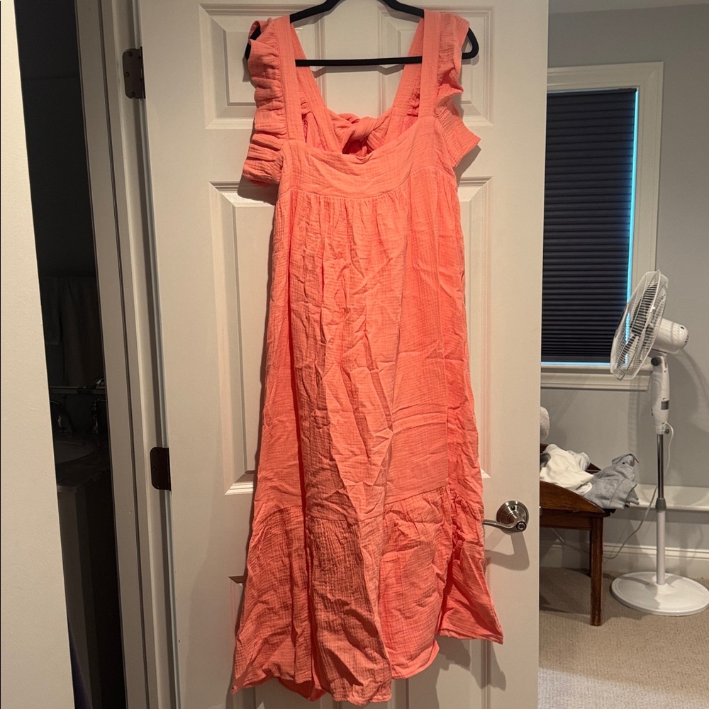 Coral Maxi Dress